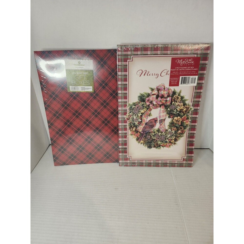 14.8×9.5 Inch Christmas Boxes Lot Of 2